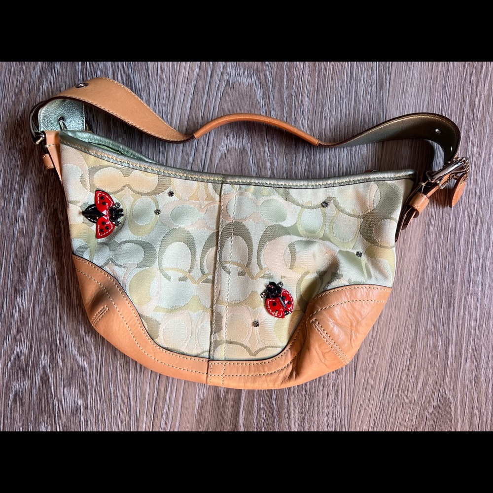 Limited Edition Green Ladybug Coach Handbag